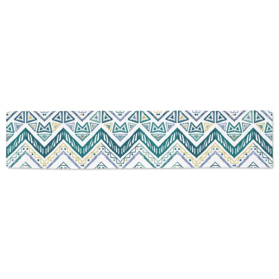 zigzag chevron paint design pattern Table Runner