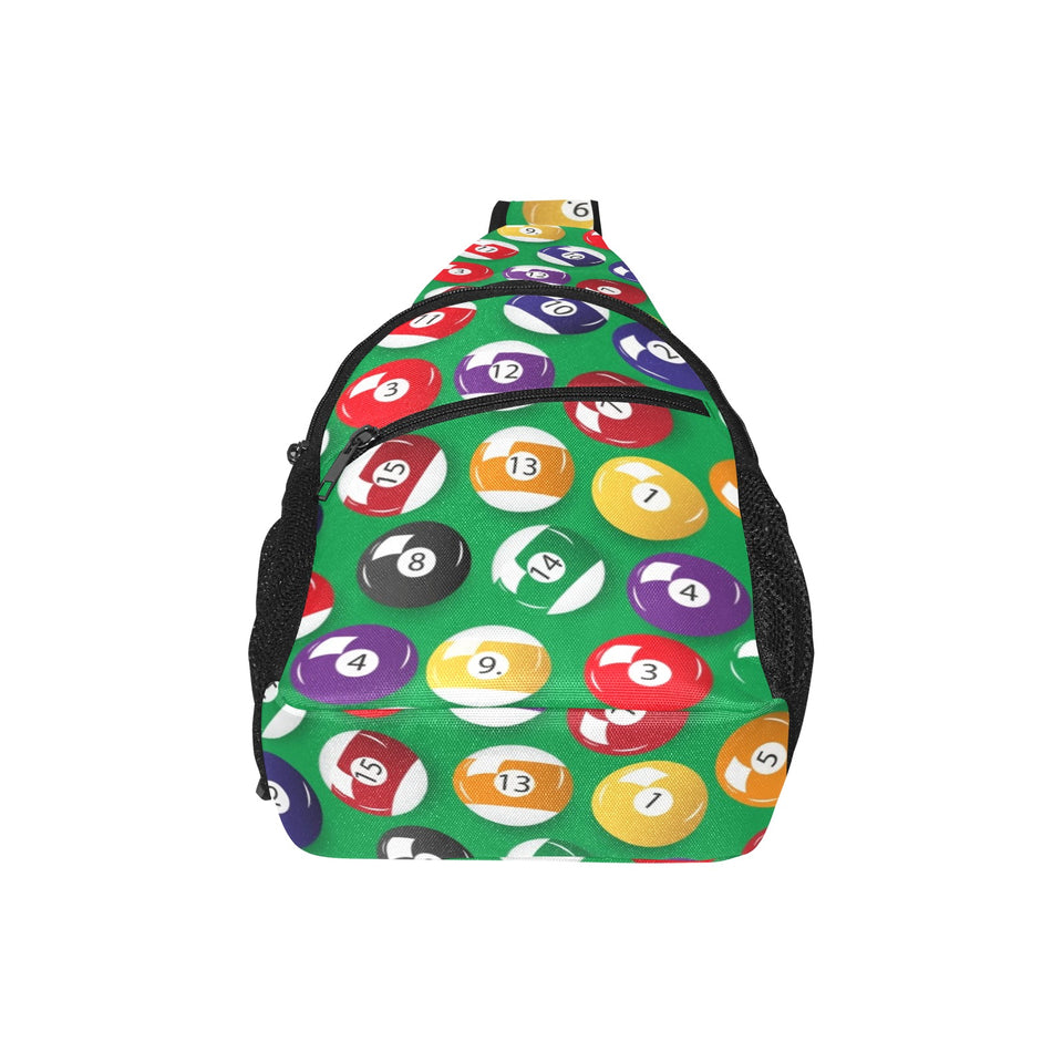 Billiard Ball Pattern Print Design 02 All Over Print Chest Bag