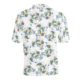 Peacock feather pattern Men's All Over Print Polo Shirt