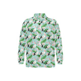 Pelican Pattern Print Design 01 Men's Long Sleeve Polo Shirt