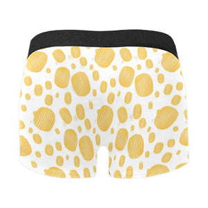 Potato Chips Pattern Print Design 03 Men's All Over Print Boxer Briefs Men's Underwear