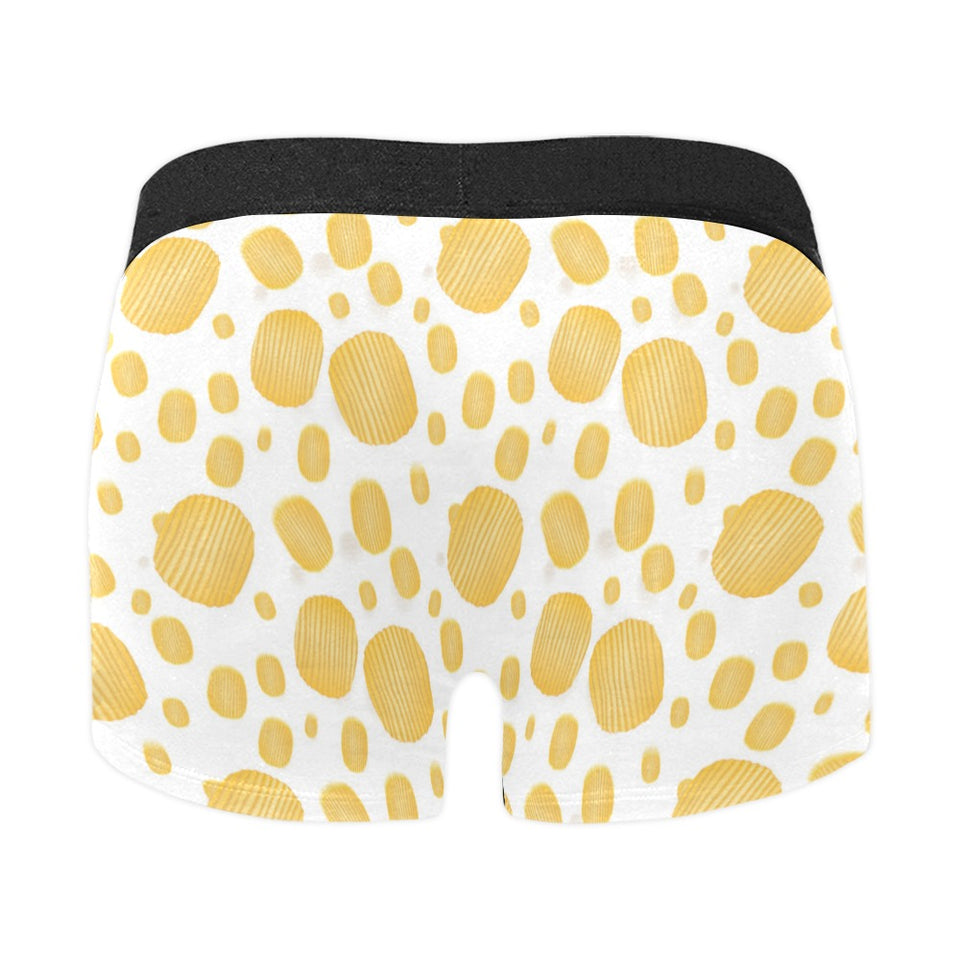 Potato Chips Pattern Print Design 03 Men's All Over Print Boxer Briefs Men's Underwear