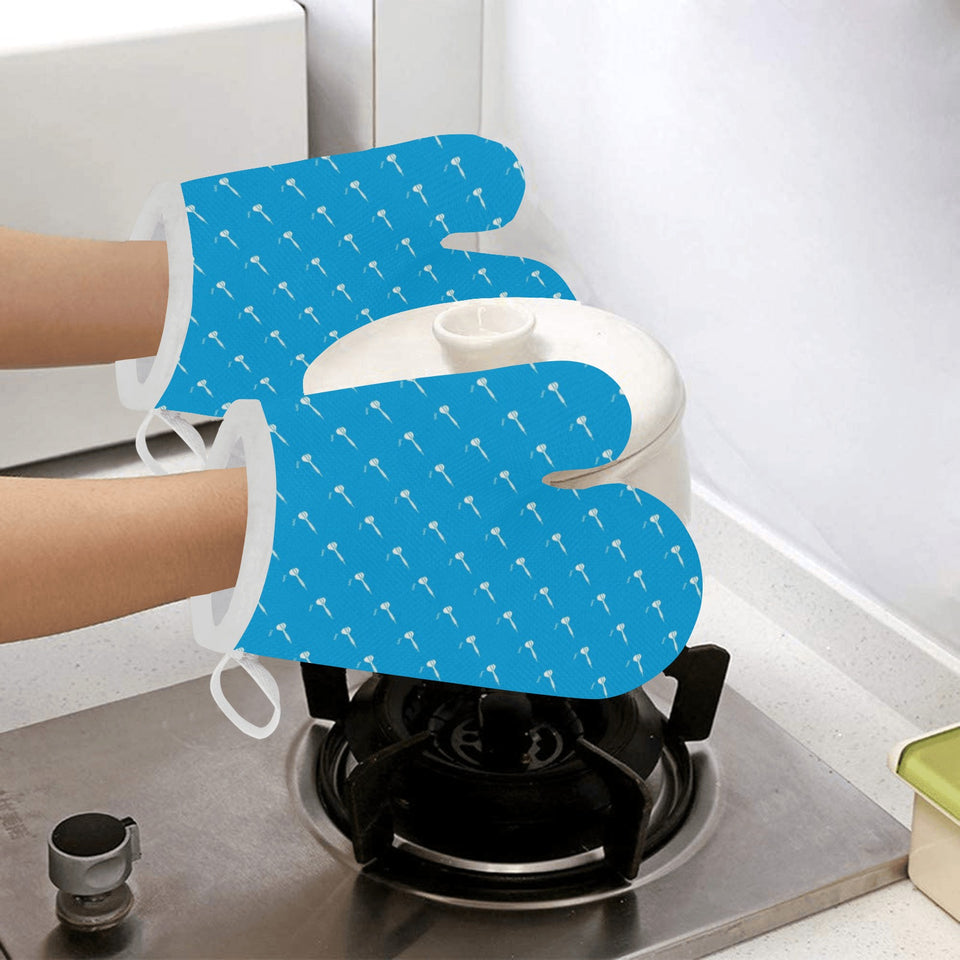Darts Pattern Print Design 05 Heat Resistant Oven Mitts