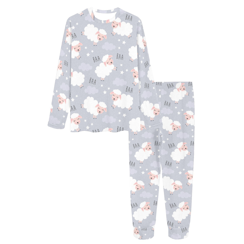 Sweet dreams sheep pattern Women's All Over Print Pajama Set