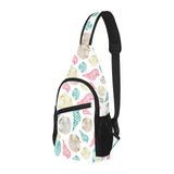 Colorful shell pattern All Over Print Chest Bag