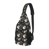 Hummingbird Pattern Print Design 03 All Over Print Chest Bag
