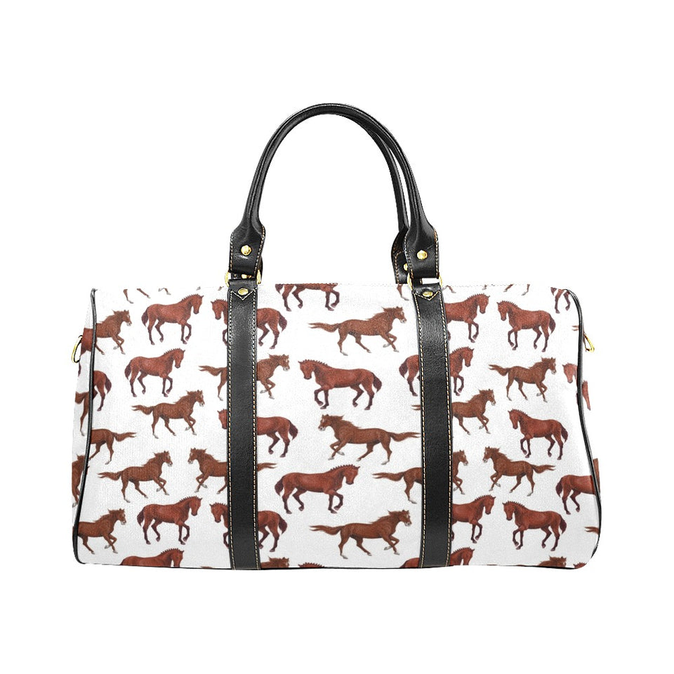 Horses running pattern background Travel Bag