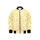 Fried Eggs Pattern Print Design 05 Kids' Boys' Girls' Bomber Jacket