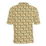 English Bulldog Pattern Print Design 02 Men's All Over Print Polo Shirt