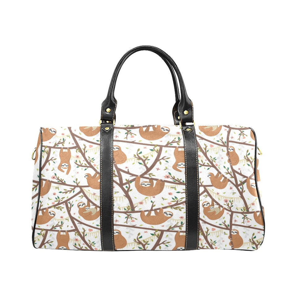 Sloths hanging on the tree pattern Travel Bag