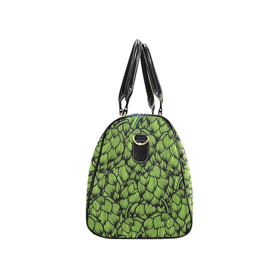 Green hop pattern Travel Bag