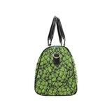 Green hop pattern Travel Bag