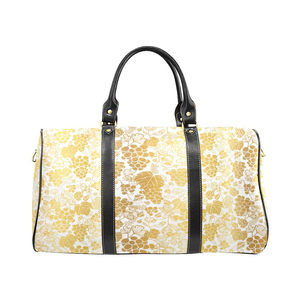 Gold grape pattern Travel Bag