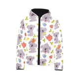 Cute koalas teapots tea Kids' Boys' Girls' Padded Hooded Jacket
