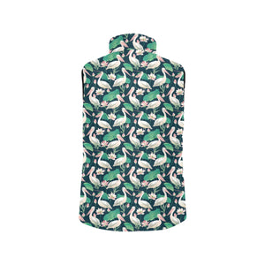 Pelican Pattern Print Design 03 Men's Padded Vest