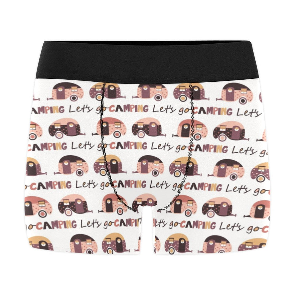 Camper Van Pattern Print Design 01 Men's All Over Print Boxer Briefs Men's Underwear