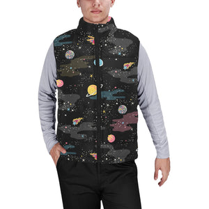 space pattern Men's Padded Vest