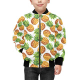Pineapples design pattern Kids' Boys' Girls' Bomber Jacket