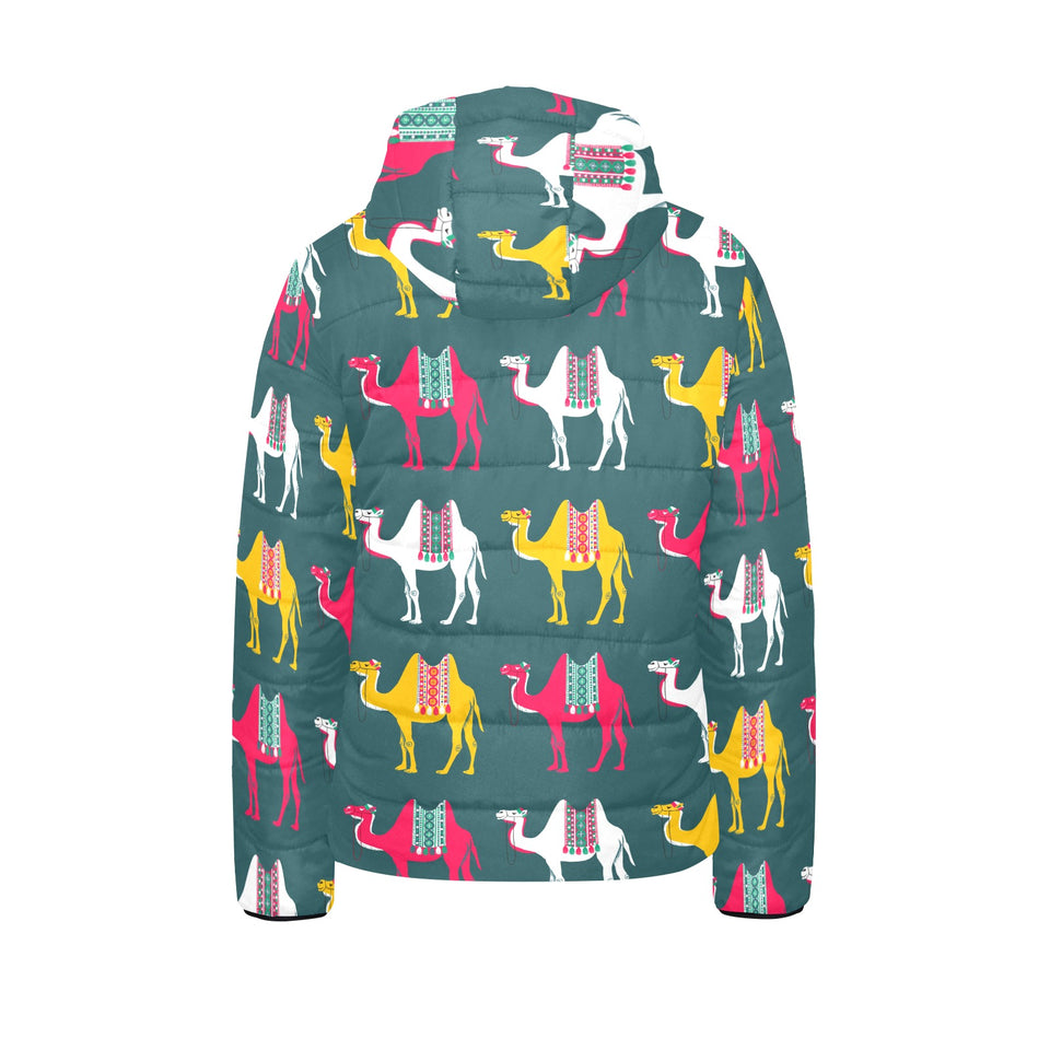 Camel pattern Kids' Boys' Girls' Padded Hooded Jacket