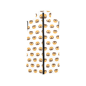 Pretzels Pattern Print Design 02 Men's Padded Vest