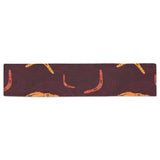 Boomerang Australian aboriginal ornament circle bl Table Runner