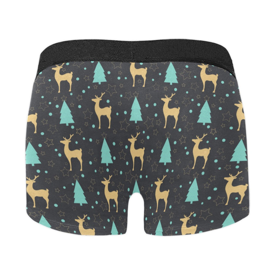 Deers star tree pattern Men's All Over Print Boxer Briefs Men's Underwear