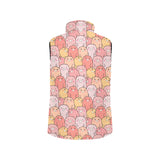 Pig Pattern Print Design 04 Women's Padded Vest