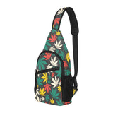 Canabis Marijuana Weed Pattern Print Design 02 All Over Print Chest Bag