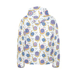 Snail Pattern Print Design 05 Kids' Boys' Girls' Padded Hooded Jacket