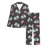 Camera Pattern Print Design 04 Women's Long Pajama Set