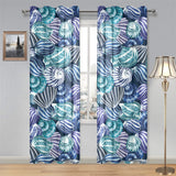 Shell design pattern Gauze Curtain