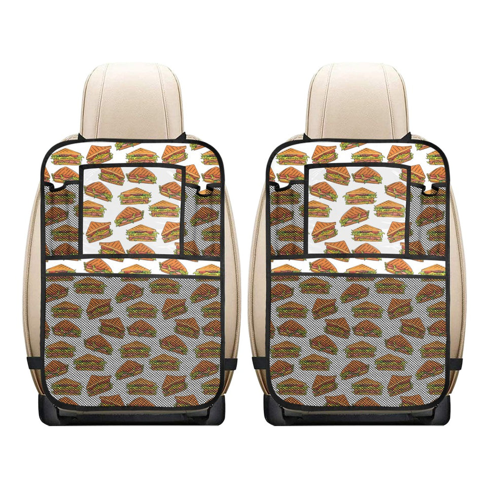 Sandwich Pattern Print Design 02 Car Seat Back Organizer