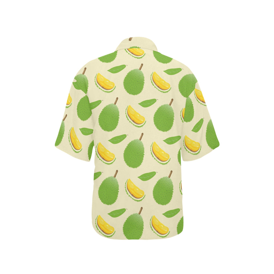 Durian pattern Women's All Over Print Hawaiian Shirt
