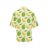 Durian pattern Women's All Over Print Hawaiian Shirt
