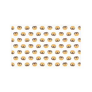 Pretzels Pattern Print Design 02 Doormat