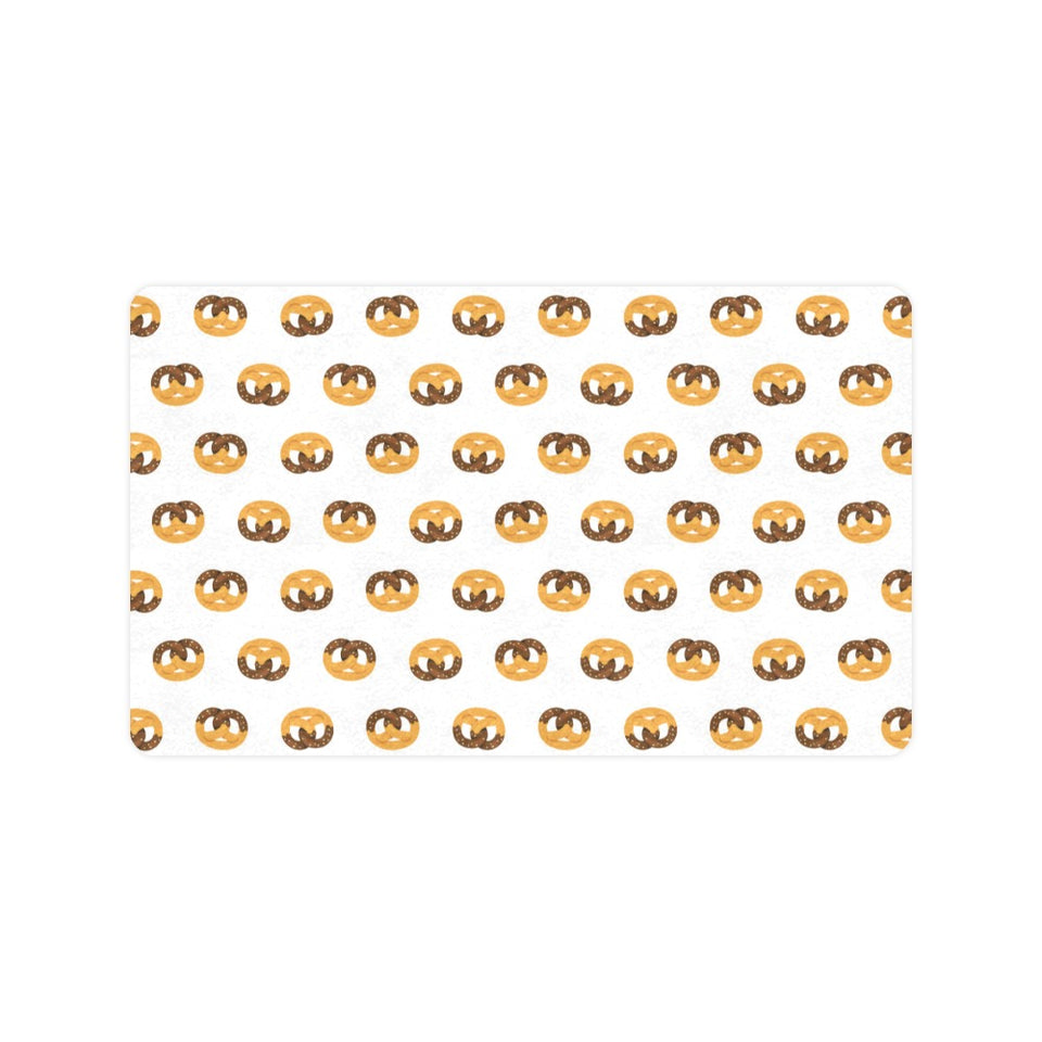 Pretzels Pattern Print Design 02 Doormat