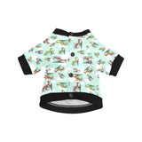Helicopter design pattern All Over Print Pet Dog Round Neck Fuzzy Shirt