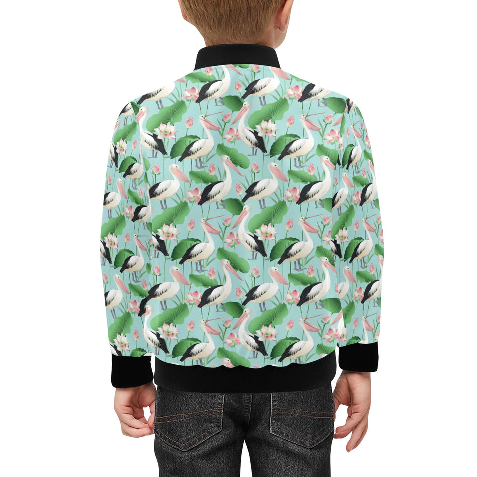 Pelican Pattern Print Design 01 Kids' Boys' Girls' Bomber Jacket