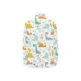 Cute funny kids dinosaurs pattern Women's Long Sleeve Polo Shirt