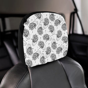 Hand drawn french fries pattern Car Headrest Cover
