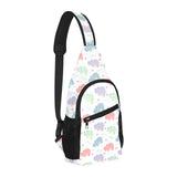 Hippopotamus Pattern Print Design 03 All Over Print Chest Bag