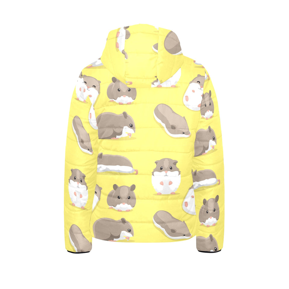 Cute Hamster pattern Kids' Boys' Girls' Padded Hooded Jacket