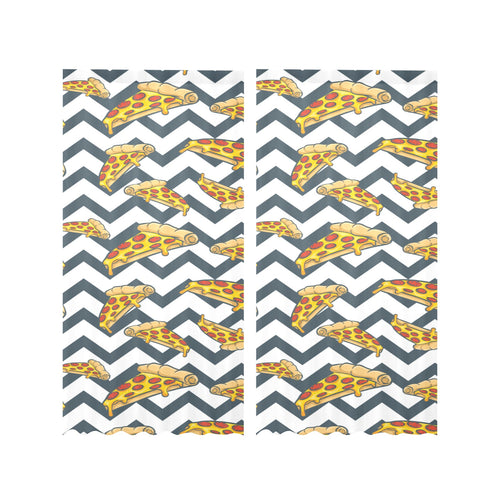 Pizza design pattern Gauze Curtain