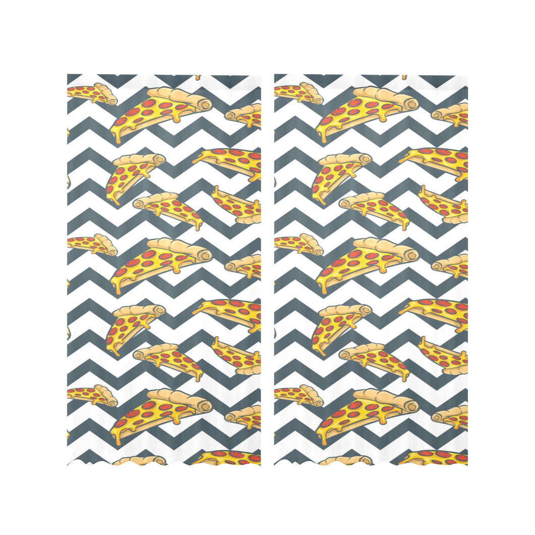 Pizza design pattern Gauze Curtain
