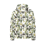 Canabis Marijuana Weed Pattern Print Design 05 Kids' Boys' Girls' Padded Hooded Jacket