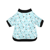 Seagull Pattern Print Design 01 All Over Print Pet Dog Round Neck Fuzzy Shirt