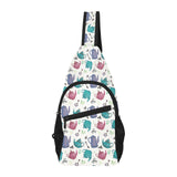 Tea pots Pattern Print Design 05 All Over Print Chest Bag