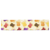 Bread Toast Pattern Print Design 02 Table Runner