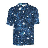 Night sky star pattern Men's All Over Print Polo Shirt