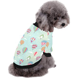 Hot Air Balloon design Pattern All Over Print Pet Dog Round Neck Fuzzy Shirt